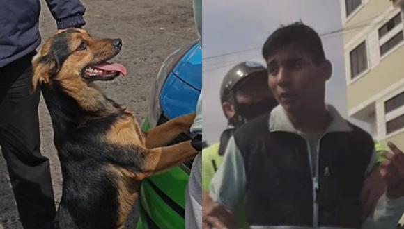 Surco: Ladrón capturado por robar bicicleta fue traslado a la comisaría junto a su perro