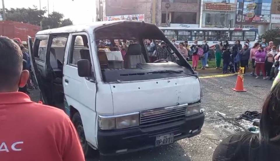 Escolar de 10 años muere tras choque de combi y taxi en Los Olivos