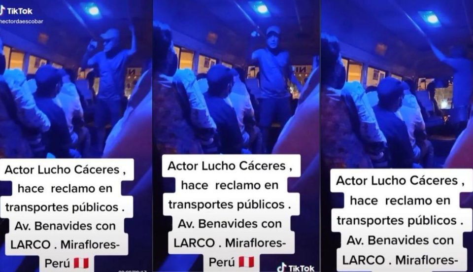 Lucho Cáceres se vuelve viral tras reclamar a chófer por hacer tráfico en Miraflores