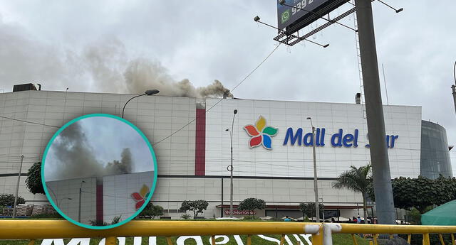 ún se desconoce cómo se suscitó este incendio en el Mall del Sur
