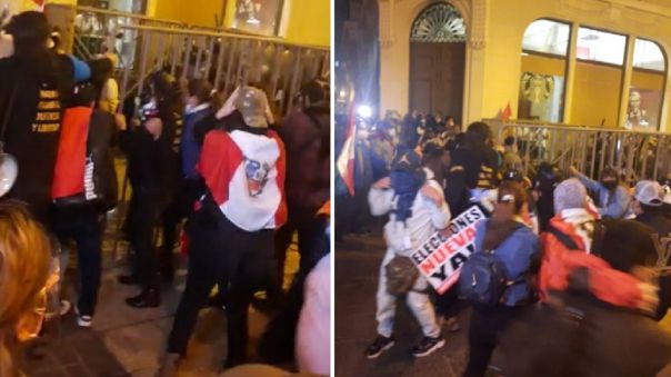 Protesta contra Pedro Castillo: Policía dispersa manifestantes con bombas lacrimógenas