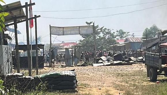 Enfrentamiento de mineros informales con policías deja un muerto y al menos 14 heridos 