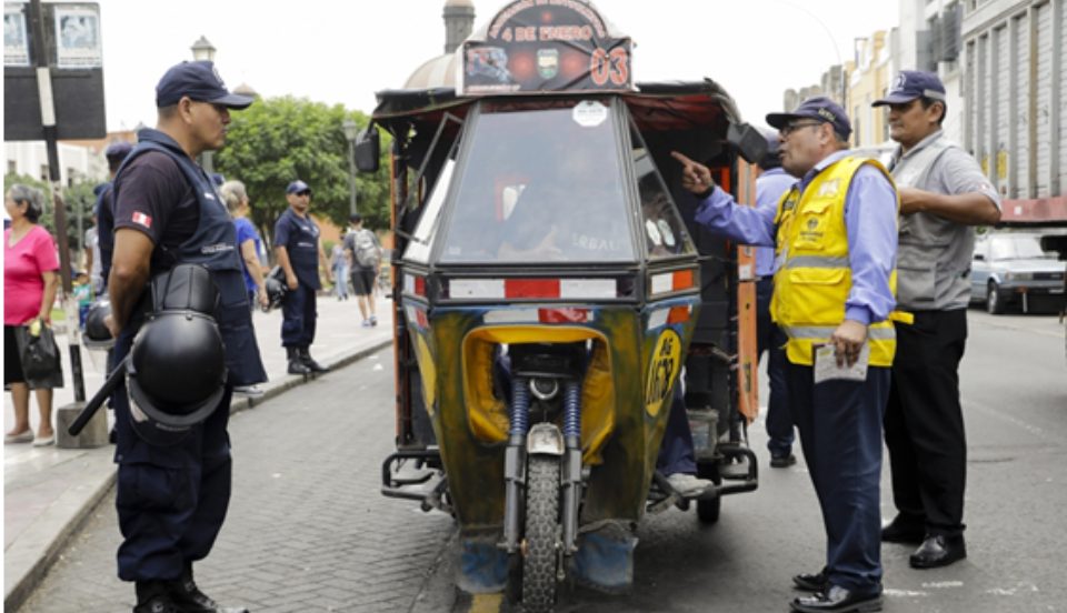 Cercado de Lima: Más de mil mototaxistas informales fueron multados de enero a marzo 