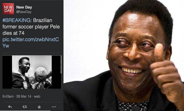 CNN pide disculpas tras “matar” por error a Pelé