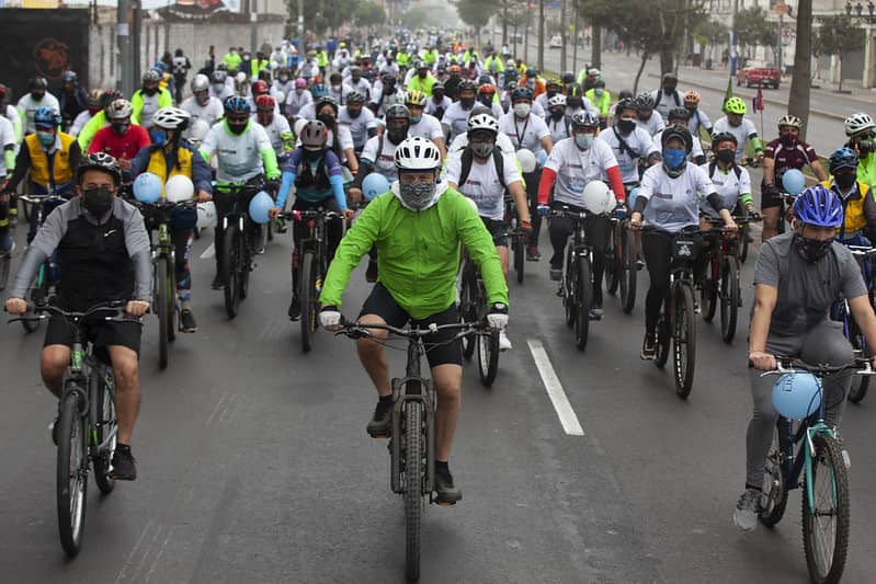 Municipalidad de Lima: Ciclistas participaron en la gran bicicleteada por el cuidado de los ríos