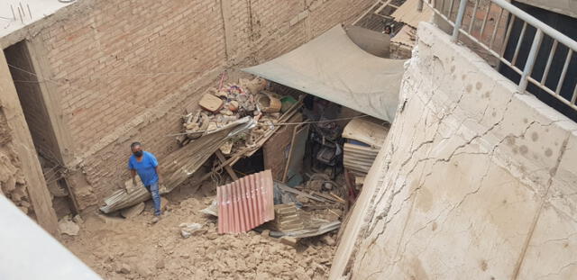 [VIDEO] Más de 10 familias quedan en la calle tras derrumbe de muro de contención
