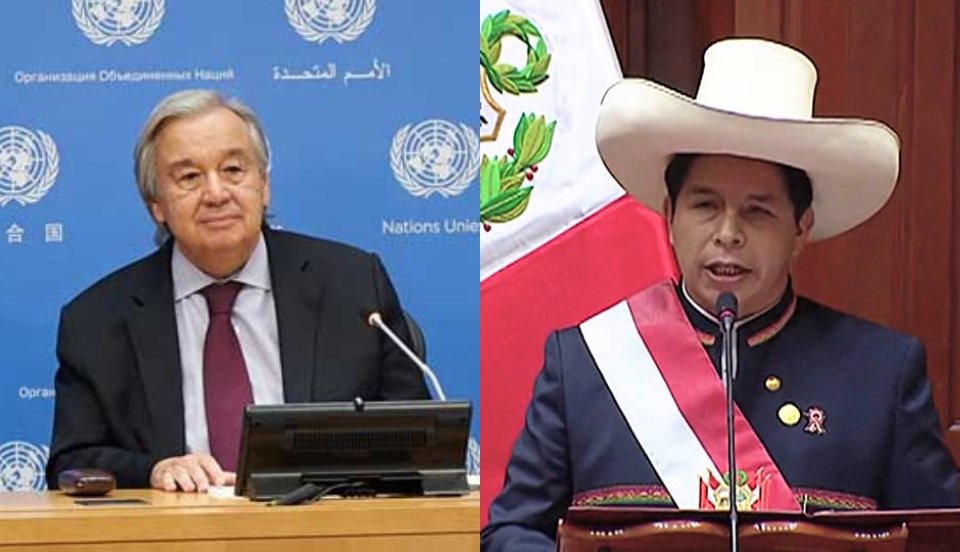 ONU felicita al presidente Pedro Castillo y a todos los peruanos 