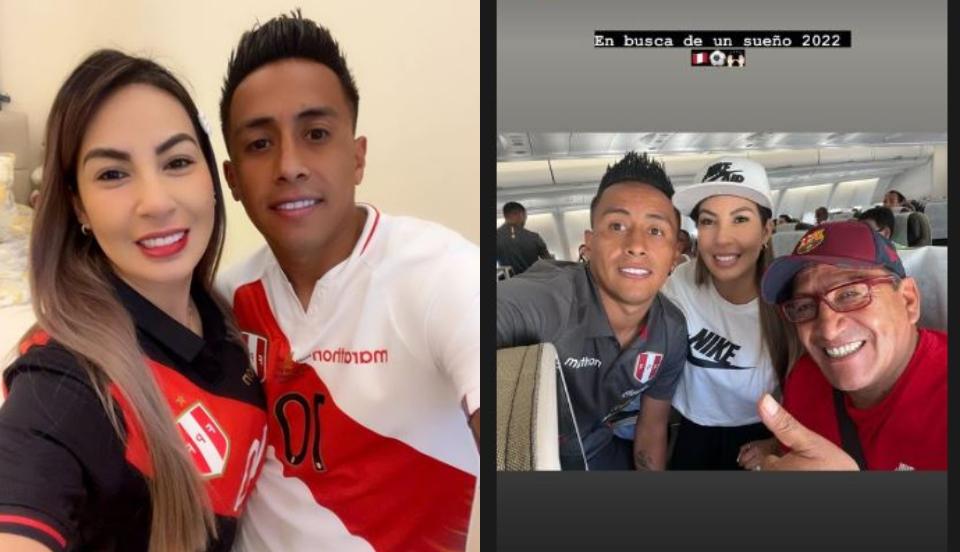 Esposa de Christian Cueva viaja con la selección peruana rumbo a Qatar