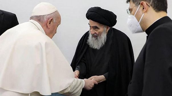 Encuentro histórico en Irak: Papa Francisco y ayatolá Alí Sistani abogan por la "paz"
