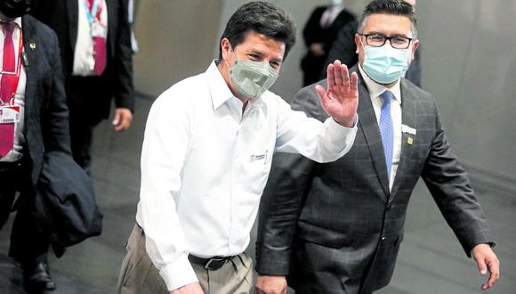 Geiner Alvarado se reúió por segundo día consecutivo con Pedro Castillo en Palacio de Gobierno