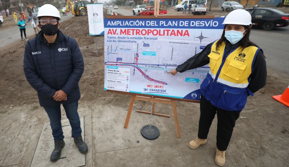 Lima Norte: Conoce el plan de desvío vehicular por obras de ampliación del Metropolitano
