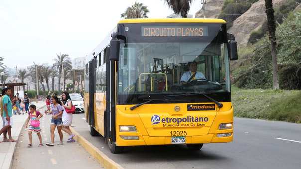 Servicio Playero del Metropolitano va a playas de Chorrillos y Barranco