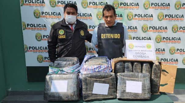 Sujeto que pretendía ingresar 48 kilos de marihuana al penal Castro Castro