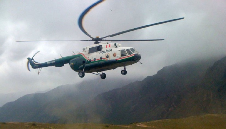Puno: rescatan cuerpos de cinco policías que sufrieron accidente en helicóptero