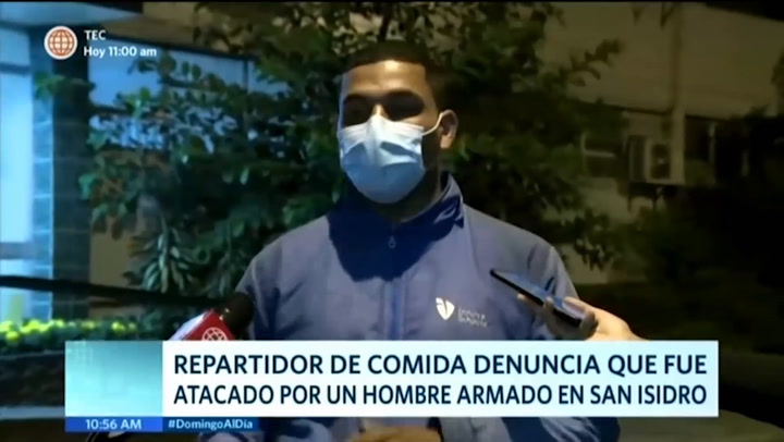 ¡Indignante! Repartidor de comida venezolano denuncia que fue atacado por sujeto armado en San Isidro