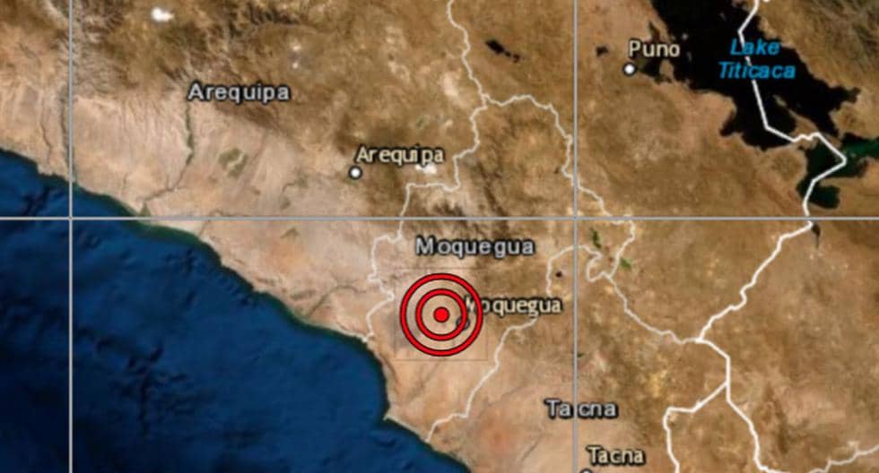 Moquegua: Esta noche se registró sismo de magnitud 3