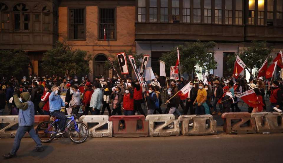Pedro Castillo: Así se lleva a cabo movilización de simpatizantes de Perú Libre