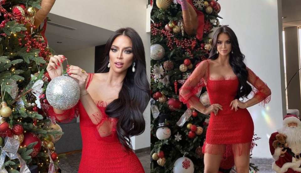 Sheyla Rojas y su lujosa decoración navideña de más de 5 mil dólares