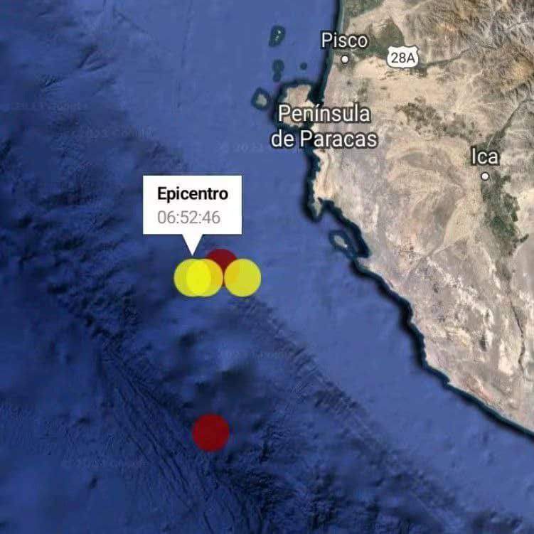 Enjambre sísmico se produjo en Ica y Pisco