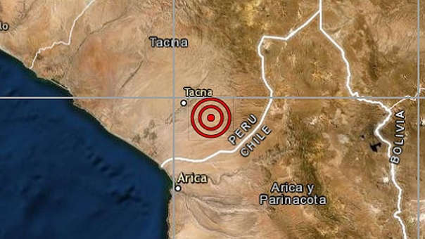 Tacna: Sismo de 4.1 remeció la región esta mañana