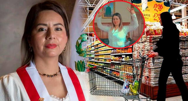 Congresista que grabó un TikTok fue detenida por robar productos en supermercado