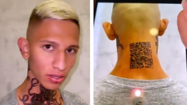 Colombia: Influencer se tatuó un código QR de su cuenta de Instagram