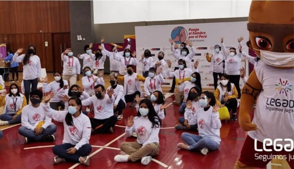 COVID-19: Voluntarios de los Juegos Panamericanos de suman a la jornada de vacunación en Lima y Callao
